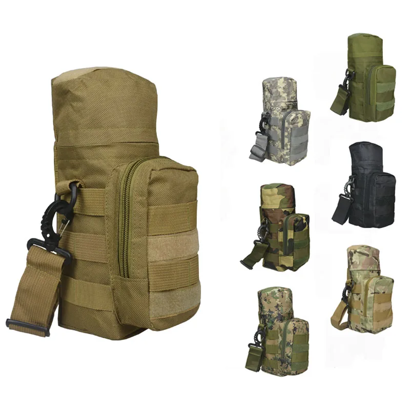 

Camouflage Military Hunting Bag Molle Water Bottle Pouch Military Pack Hiking Camping Sport Water Bag For Outdoor Travel