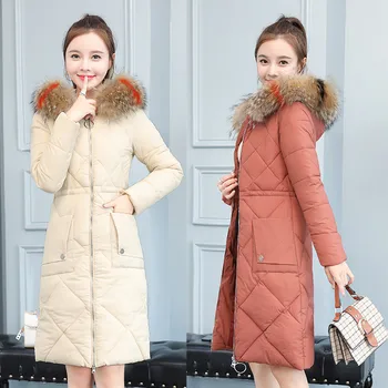 

Winter Jacket Women Parkas 2019 Plus Size Autumn Fashion Women Coat Thick Hooded Winter Coat Female Warm Down Cotton Jacket W352