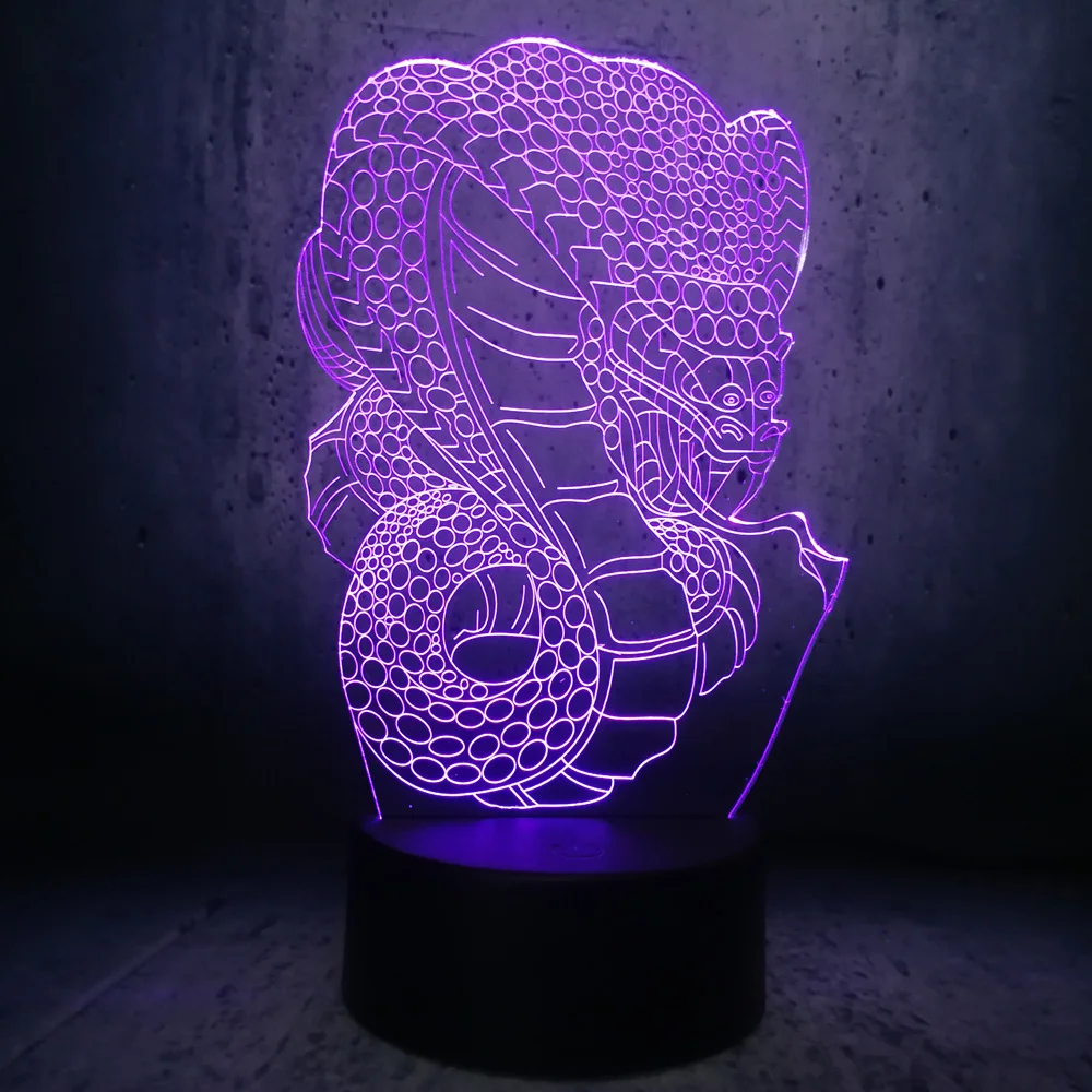 Новинка светодиодная настольная лампа 3D Dragon с USB подсветкой 7 цветов|Ночники| |
