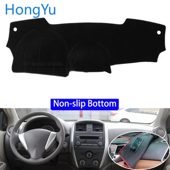 

For Nissan Latio sunny N17 2011 - 2018 Car Styling Non-Slip Bottom Covers Dashmat Dash Mat Sun Shade Dashboard Cover Capter