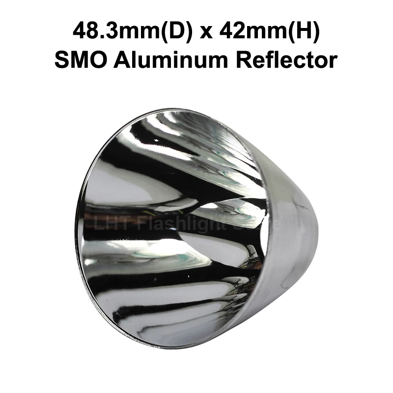 Алюминиевый отражатель SMO 48 3 мм (D) x 42 (H) (тонкая версия)|Портативные осветительные