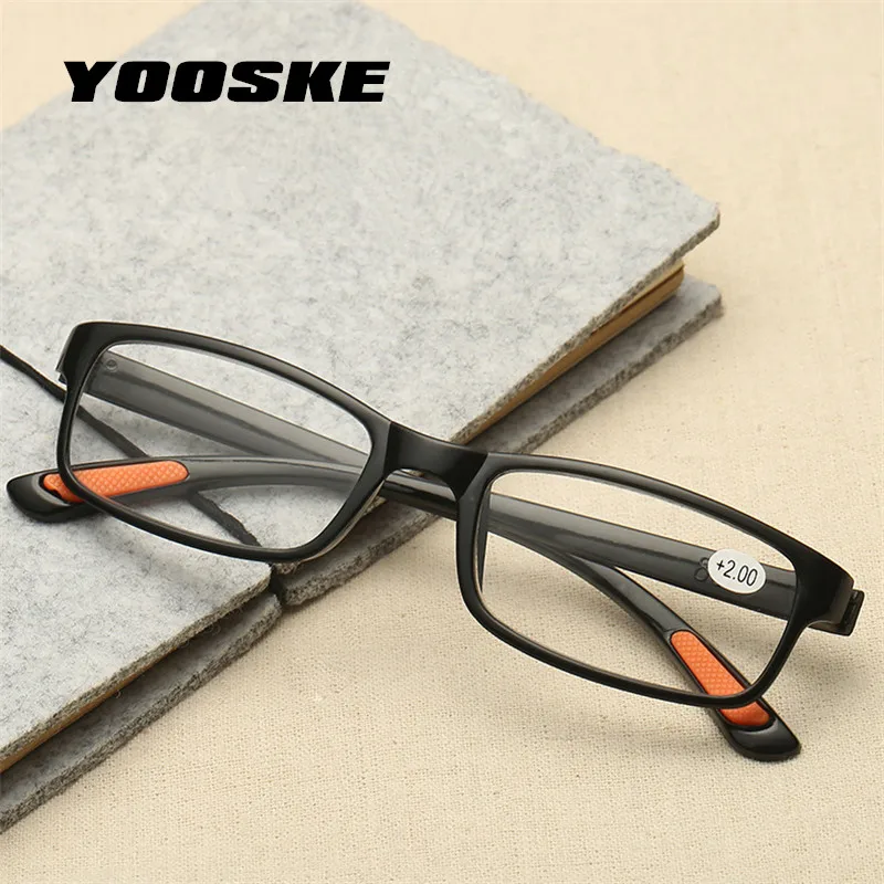 

YOOSKE Women Flexible Reading Glasses Men Toughness TR90 ultra-light Resin Material For Female Male Reading Presbyopic Glasses