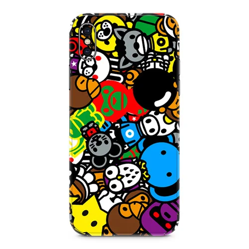 

Free drop shipping Number design vinyl skin sticker for Iphone X