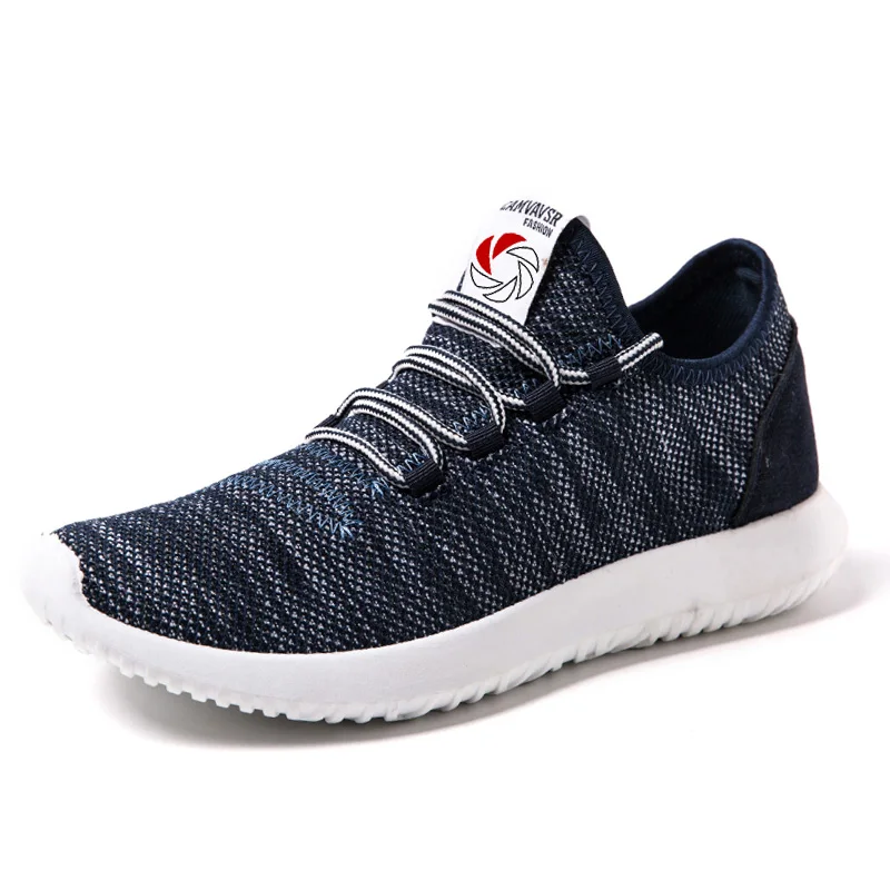 Blue Weweya/обувь большого размера 48; мужские кроссовки; Легкие дышащие; Zapatillas; мужская повседневная обувь; обувь для пар; унисекс; Zapatos Hombre - Цвет: Blue