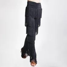 Детское поступление года; танцевальные брюки с бахромой для латинских танцев для девочек; цвет черный, синий; детская одежда с кисточками; Baile Latino; Одежда для танцев; одежда для фитнеса