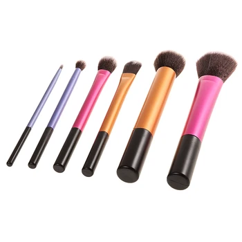 

6pcs Face Eyeliner Blush Powder Contour Foundation Concealer Brush Make Up Kit Makeup Brushes Tool