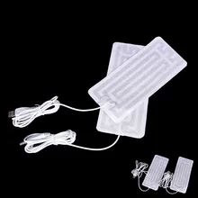 1 пара Открытый В 5 в Зима с подогревом жилет Легкий зарядка через usb Подогрев колодки назад теплый жилет usb нагреватель Кемпинг 8 см* см 18 см