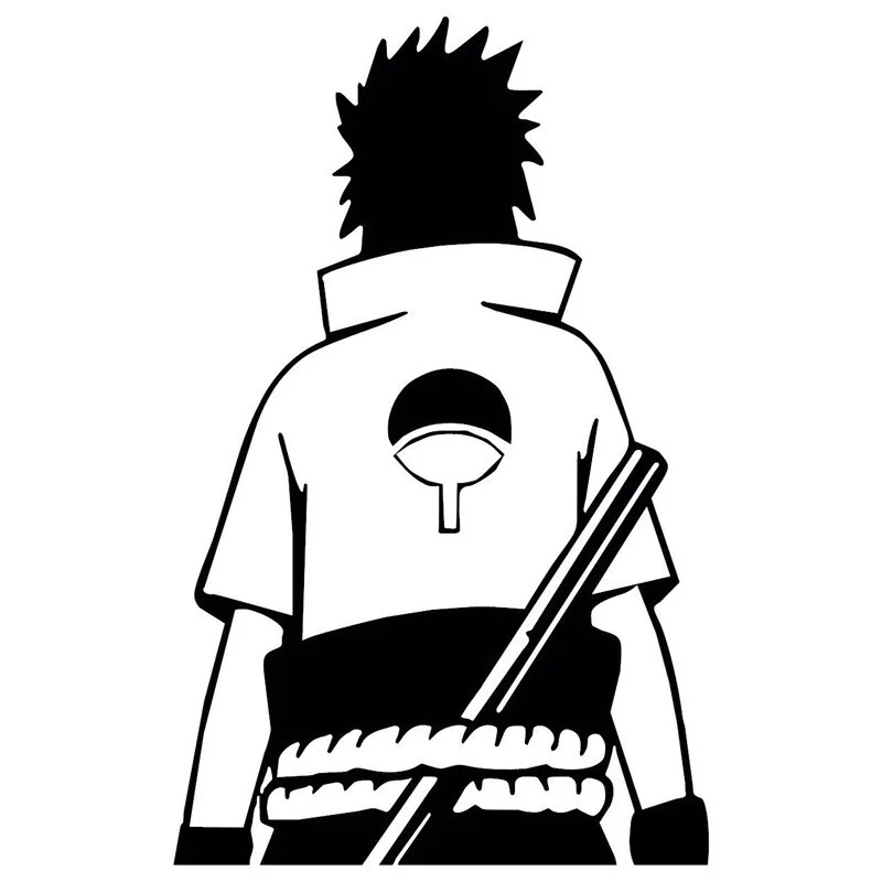 small sticker wall decoration naruto sasuke uchiha anime
