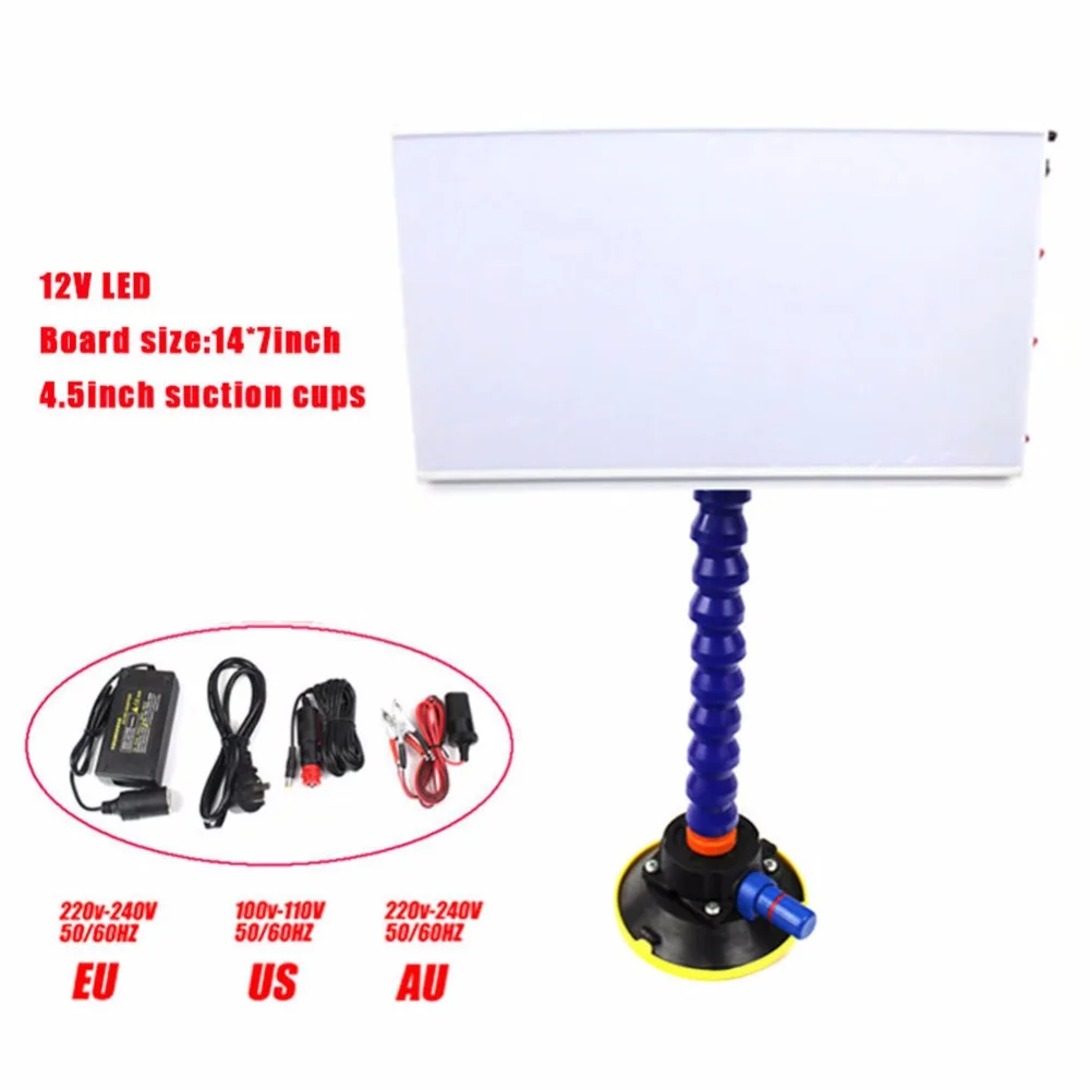 

LED Lamp Reflector Board PDR Dent Repair Tools LED Light Reflection Board with Adjustable Holder Hand Tool Set