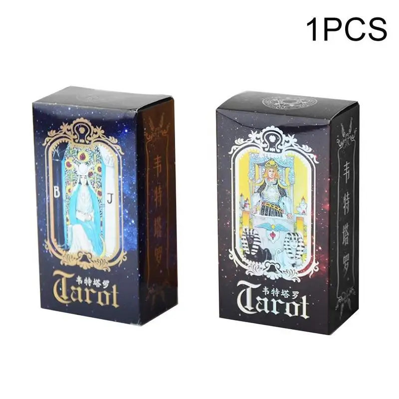

Tarot Cards Deck Vintage Antique Set High Quality Colorful Card Box Game 78 Card