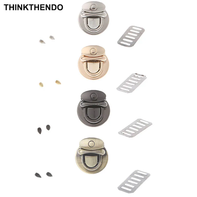 Accessories For Bag Purse Handbag Shape Round Hardware Turn Lock DIY Bag Clasp