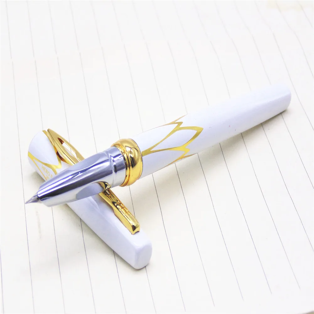 

3019 White Business office Fine nib Fountain Pen New Financial student calligraphy pen