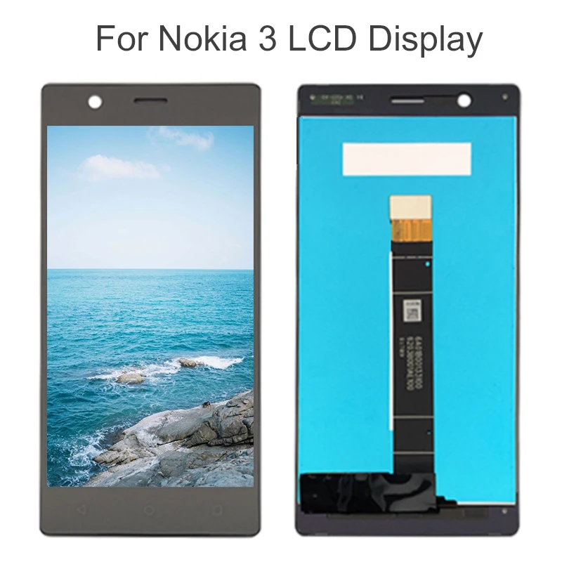 

100% New For NOKIA 3 TA-1032 LCD Display Touch Screen Digitizer Assembly Replacement Repair Parts Black White For Nokia3 Nokia 3