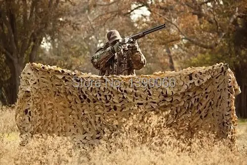 

2.5X5M Military Photography Desert Camouflage Net cover Sun Shelter hiding equipment for Autumn hunting Camping