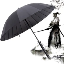 Japanese Samurai Umbrella Strong Windproof Semi Automatic Long Umbrella Large Man And Women's Business Umbrellas Mens Paraguas
