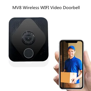 

MV8 720P Smart WIFI Doorbell Wireless Video Doorbell Home Security Intercom Phone Camera Night Vision Door Bell 3D27