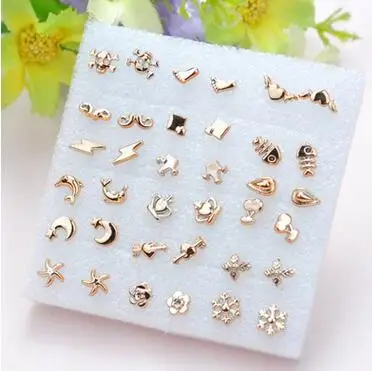 18 Pack Earrings Set Stud Earring For Woman Party Jewelry 18 Pack Earrings Set Stud Earring For Woman Party Jewelry S Allergy Free Best Gift Pairs Setx5set 7 8 In From