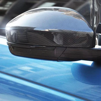 

For Jaguar F-PACE F PACE Accessories 2016-2018 ABS Carbon Fibre Outside Door Rearview Mirror Cover Decoration Protector 2pcs
