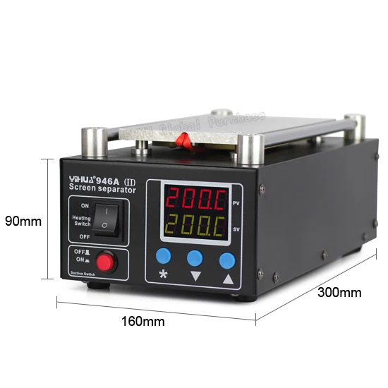 YIHUA 946A II 8-inch Touch LCD Screen Separator Mobile Phone Screen Removal Machine Vacuum Pump Screen Separator