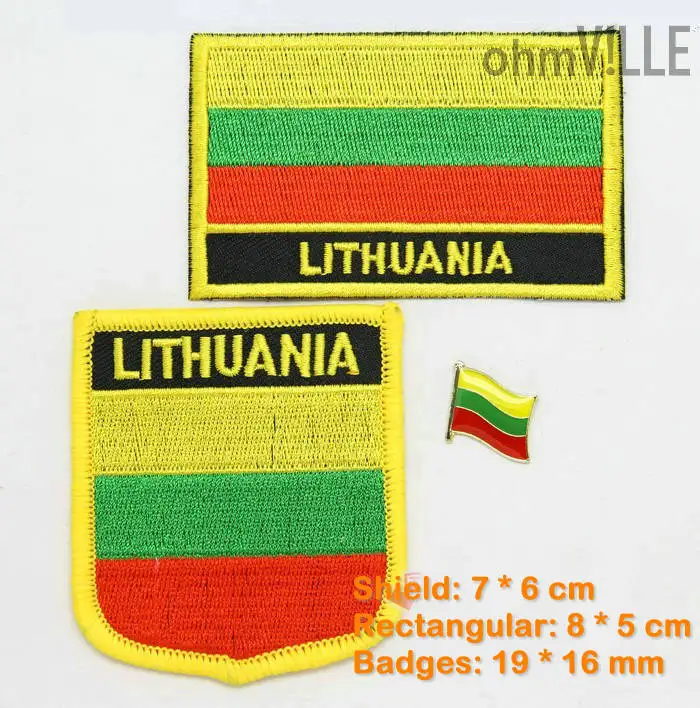 

2016 Real Patches For Clothing Fallout Lithuania Flag Patch Iron On Patches - 100% Quality Guarantee Embroidered + Free Shipping