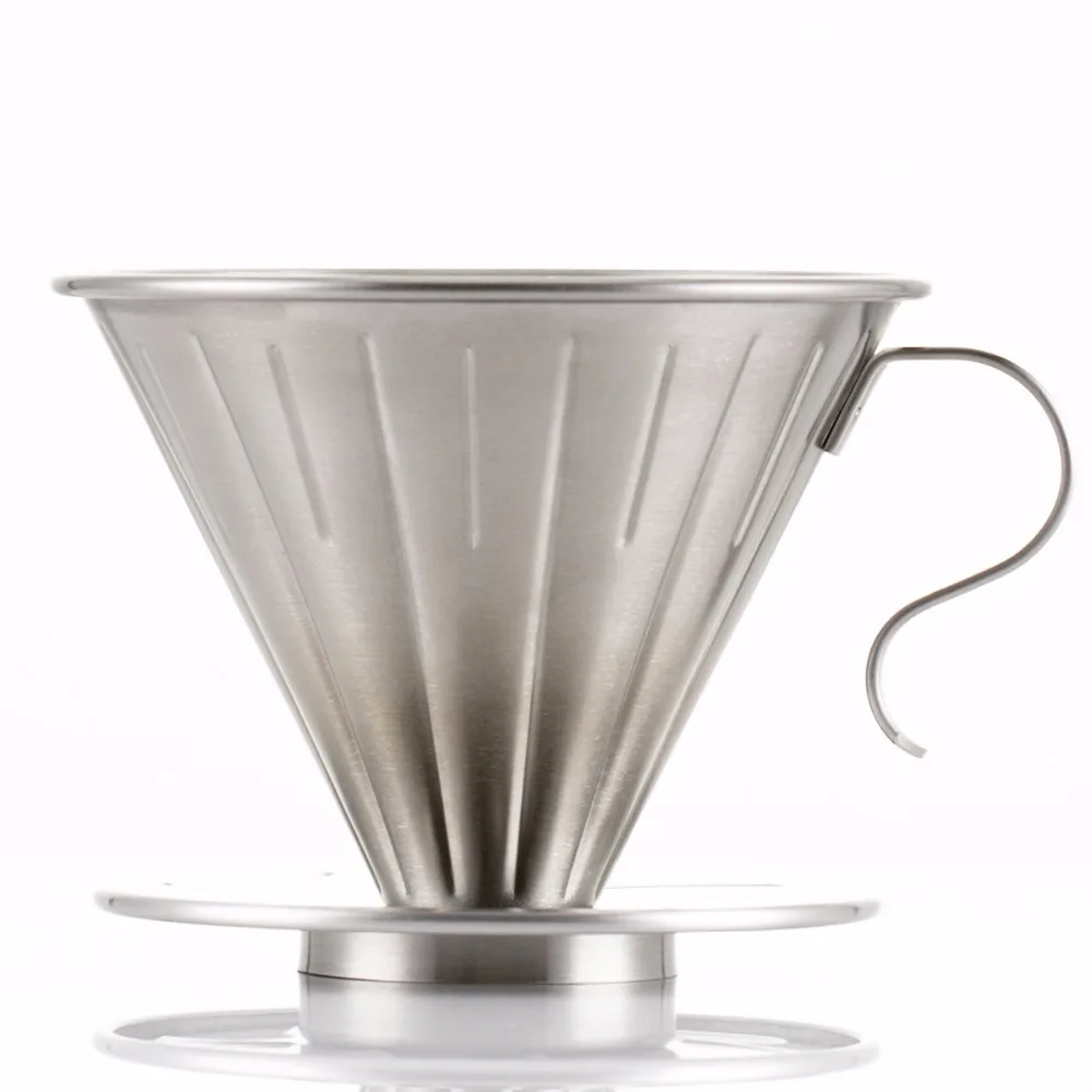 Stainless Steel Coffee Drip Filter Cup Portable Reusable Paperless Pour