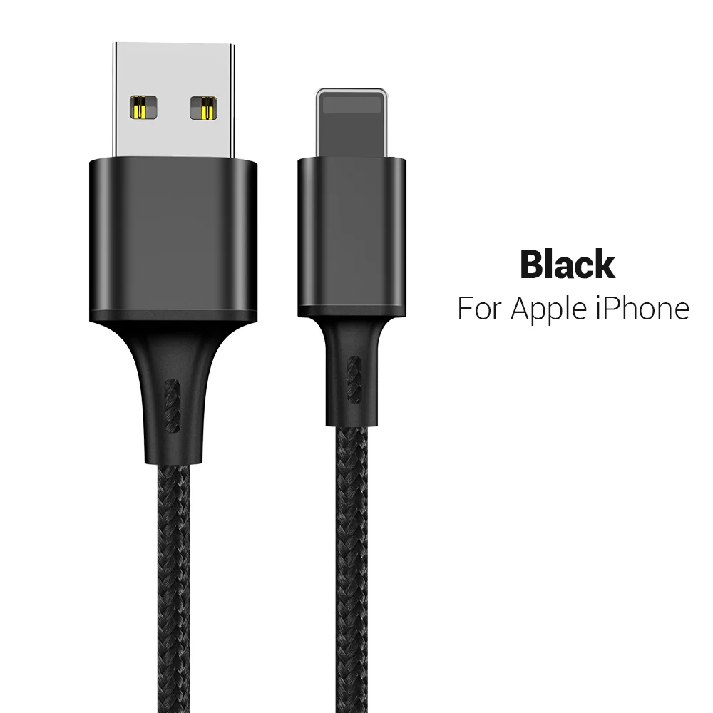 KISSCASE кабель для передачи данных USB кабель для iPhone Micro USB кабель для Xiaomi type C USB кабель для samsung Galaxy S10 кабель для быстрой зарядки - Цвет: for iPhone