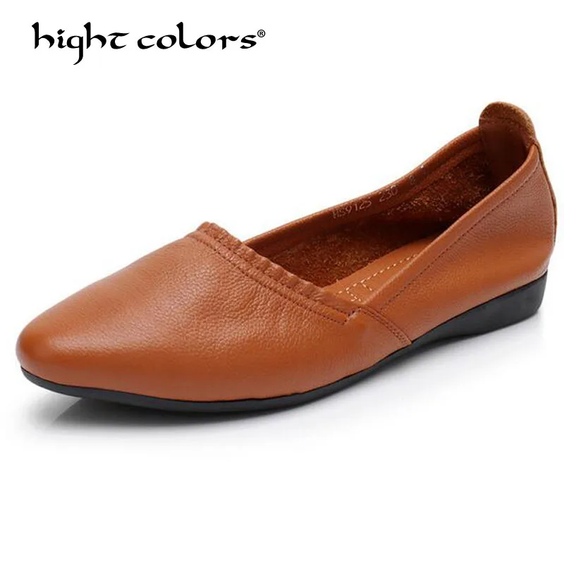 

Women Ballet Flats Shoes Genuine Leather Slip on ladies Shallow Moccasins Casual Shoes Female Summer Loafer Shoes Women