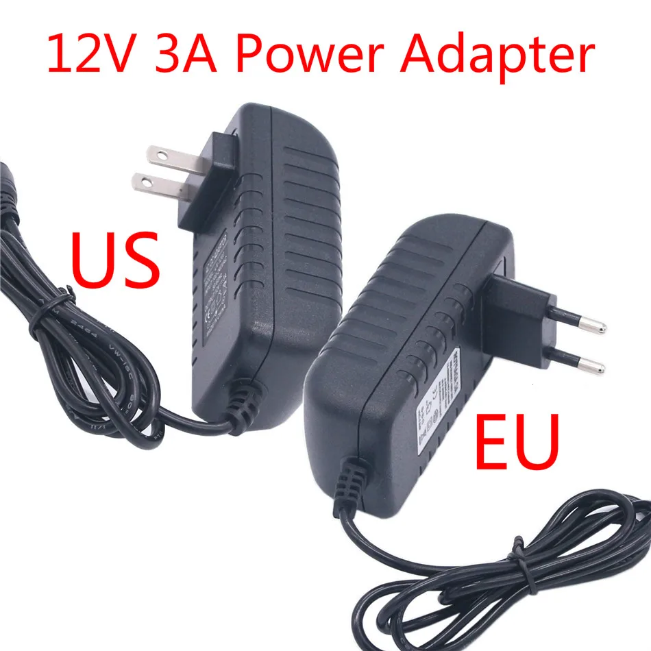 

Power Supply 12V 3A Adapter Transformer Charger Universal Power Supply Switching EU US Plug AC DC 220V To 12V Led Light Lamp