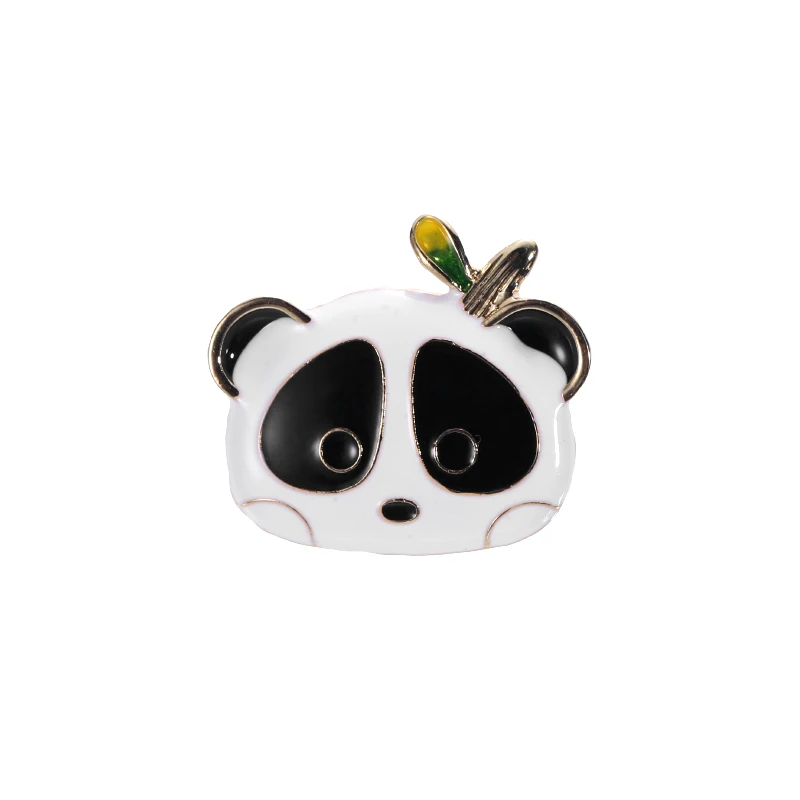 

baiduqiandu new arrival the panda head enamel pins for women men or kids
