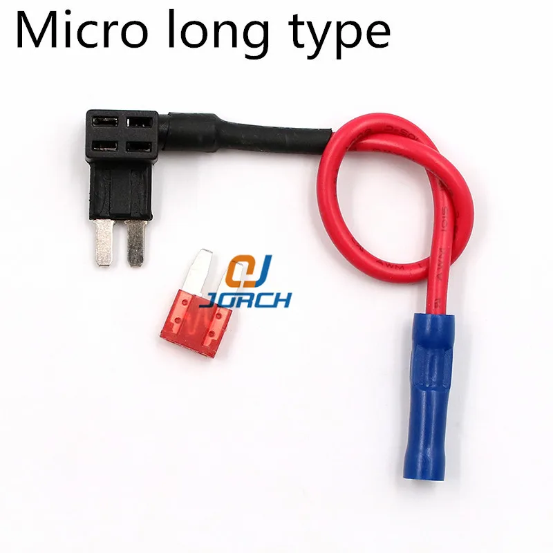 Car Fuse Holder M/S/Mini ATM Auto Fuse Adapter Tap Dual Circuit Adapter Holder for Car Auto Truck with Blade Fuse