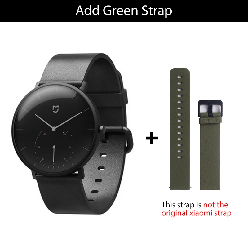 Xiaomi Mijia кварцевые Смарт-часы 3ATM водостойкие шагомер Водонепроницаемые часы подарок чехол из нержавеющей стали интеллектуальная вибрация - Цвет: As Picture Show