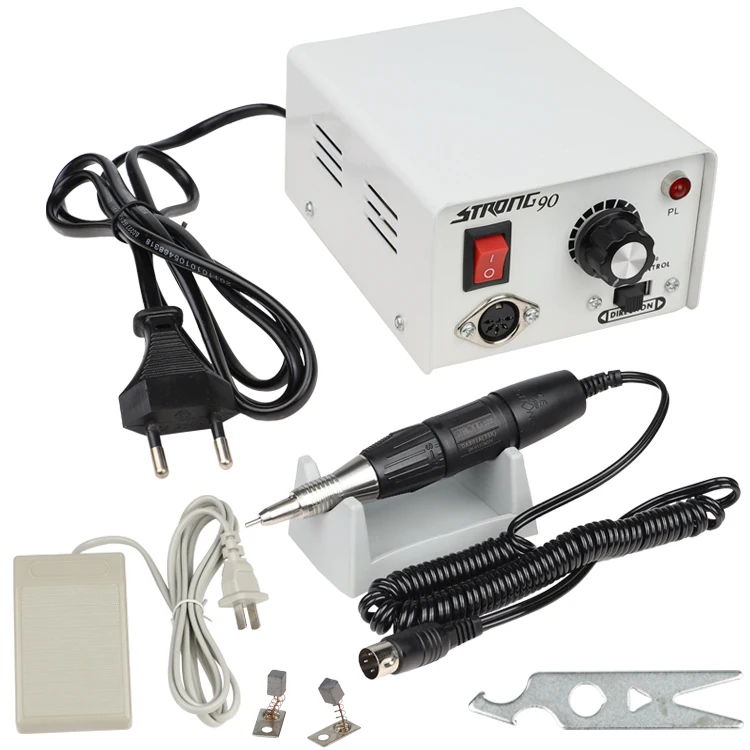 

Manufactory !!! 65W Strong 210 102L handle STRONG 90 Nail Drills Machine Manicure Pedicure Electric File Bit Nails Art Equipment