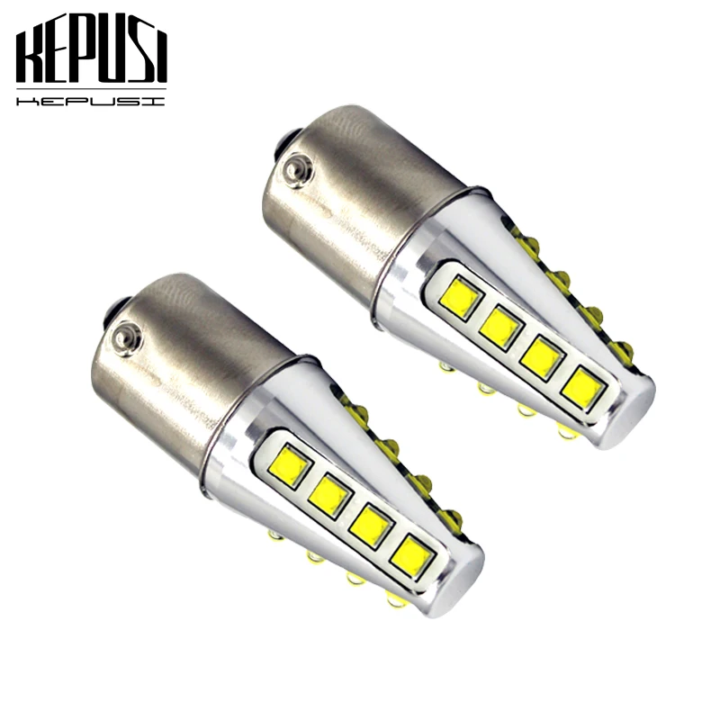 

2X 1156 P21W BA15S 80W cree chip High Power Car LED Rear Reversing Tail Bulb signal light backup lamp sourcing white 12V 24V