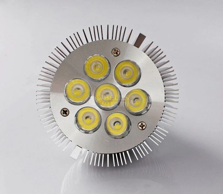 Бесплатная доставка par LED par30 E27 7 Вт 30 led лампа прожектор rgbw lamparas de techo 24 шт./лот|lot