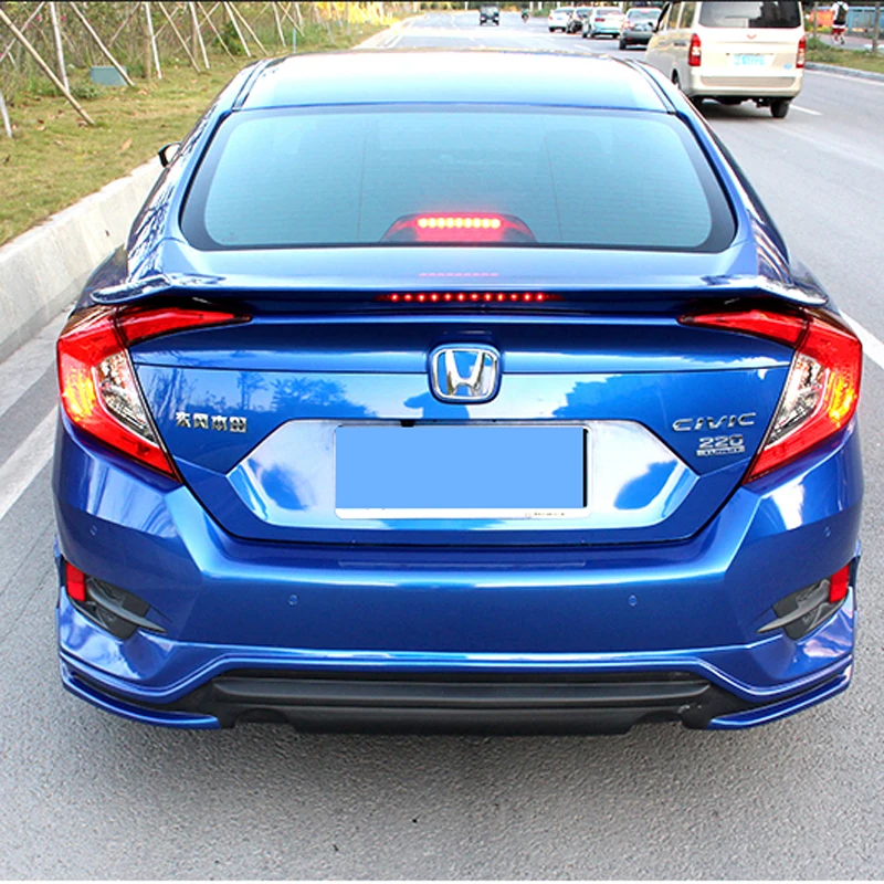 Trunk Spoiler Wing Unpainted Primer Finish Fit for 2016-2017 Honda Civic Sedan