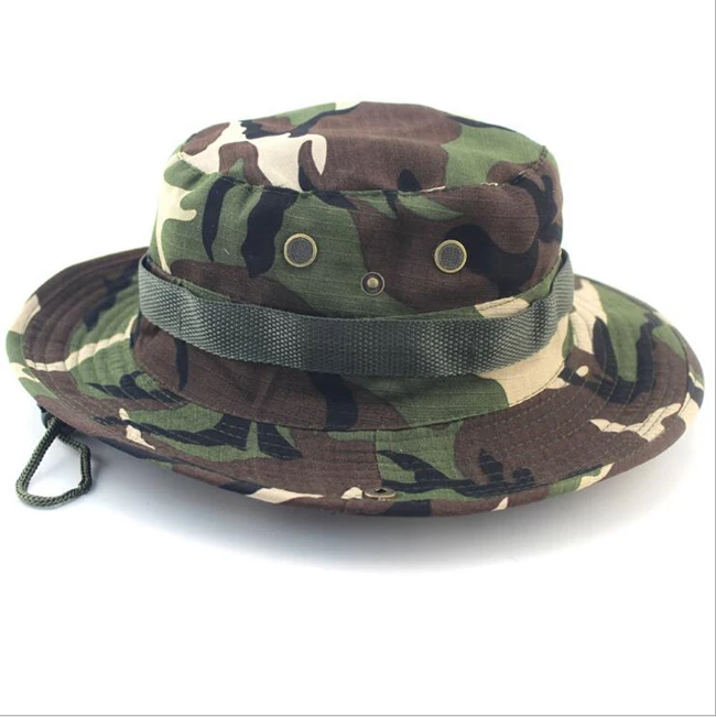 Унисекс Бонни шляпы высокое качество Кепка, рыбак шляпа Военная джунгли Кепка Повседневные шапки - Цвет: camouflage 1