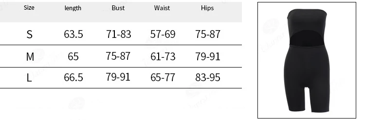 2019 женский сексуальный короткий черный комбинезон с вырезами без бретелек женский сексуальный обтягивающий однотонный комбинезон для