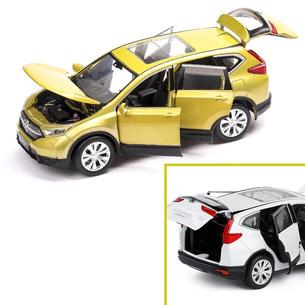 1:32 Honda CRV музыкальная с подсветкой машина литые игрушечные машинки горячее колесо