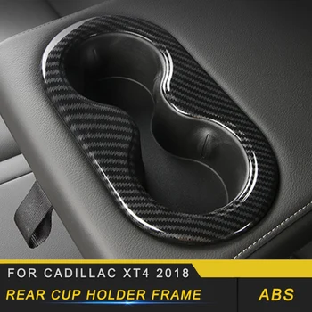 

Auto Car-styling Rear Cup Holder Frame Stickers Trim Cover Interior Accessories for Cadillac XT4 2018 2019