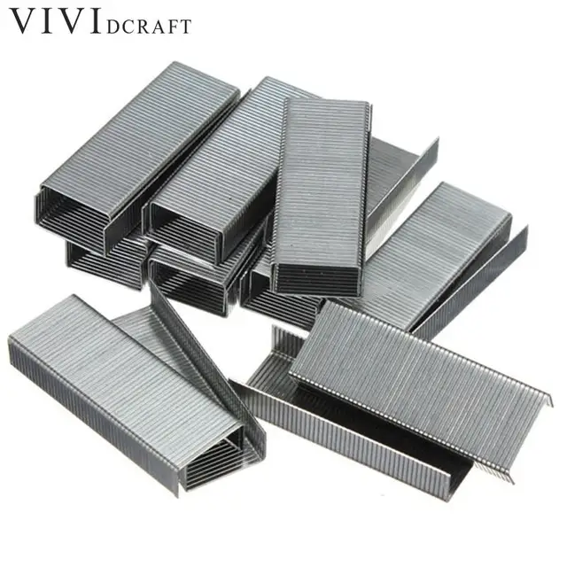 Vividcraft Silver Metal Binder Rings 1000pcs Size 24/6 Staples for