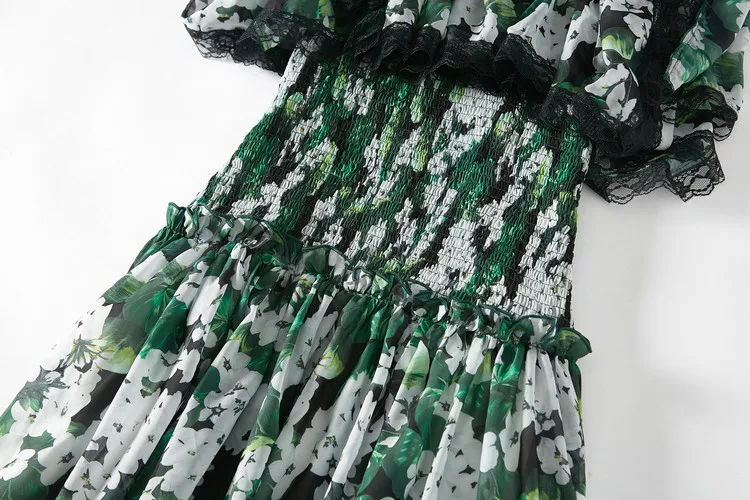 Женское платье макси в стиле бохо LD LINDA DELLA, повседневное длинное платье с цветочным принтом и эластичной талией на выход для отпуска, весна