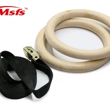 ABS деревянные гимнастические кольца с регулируемыми ремни гимнастические тренировки дома для фитнеса, кросфита подвеска ритмическое кольцо для гимнастики