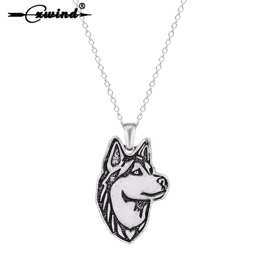 Siberian husky necklace Clearance