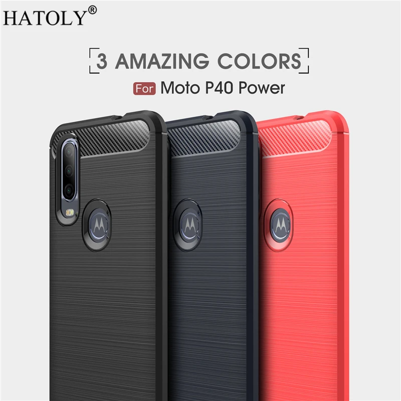 Чехол для Motorola Moto P40 Power мягкий резиновый силиконовый защитный чехол телефона |