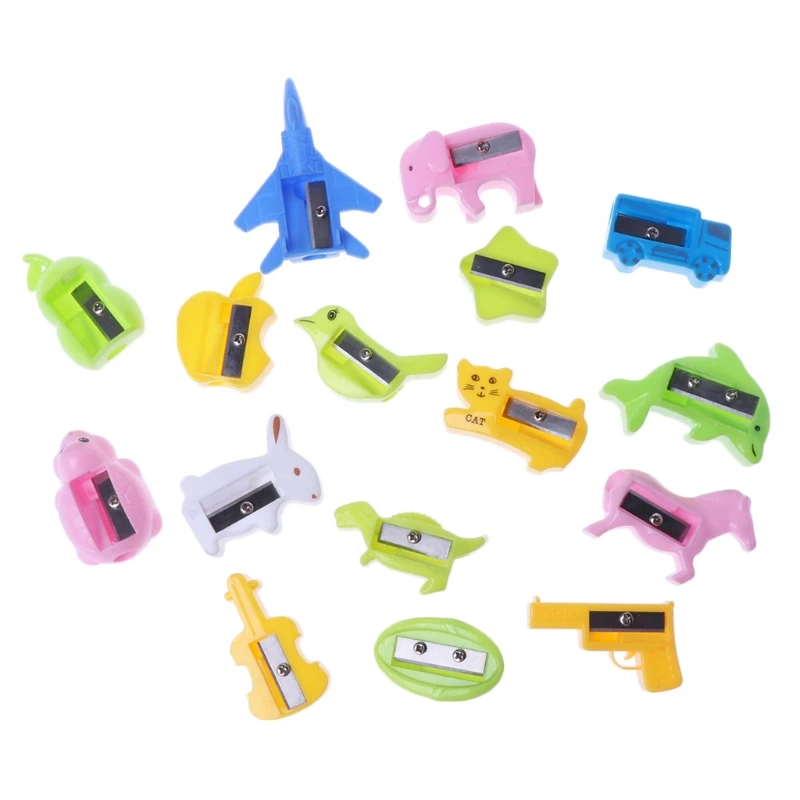 

5pcs Cute Cartoon Pencil Sharpener Stationery School Supply Student Kids Gift Pencil Sharpener
