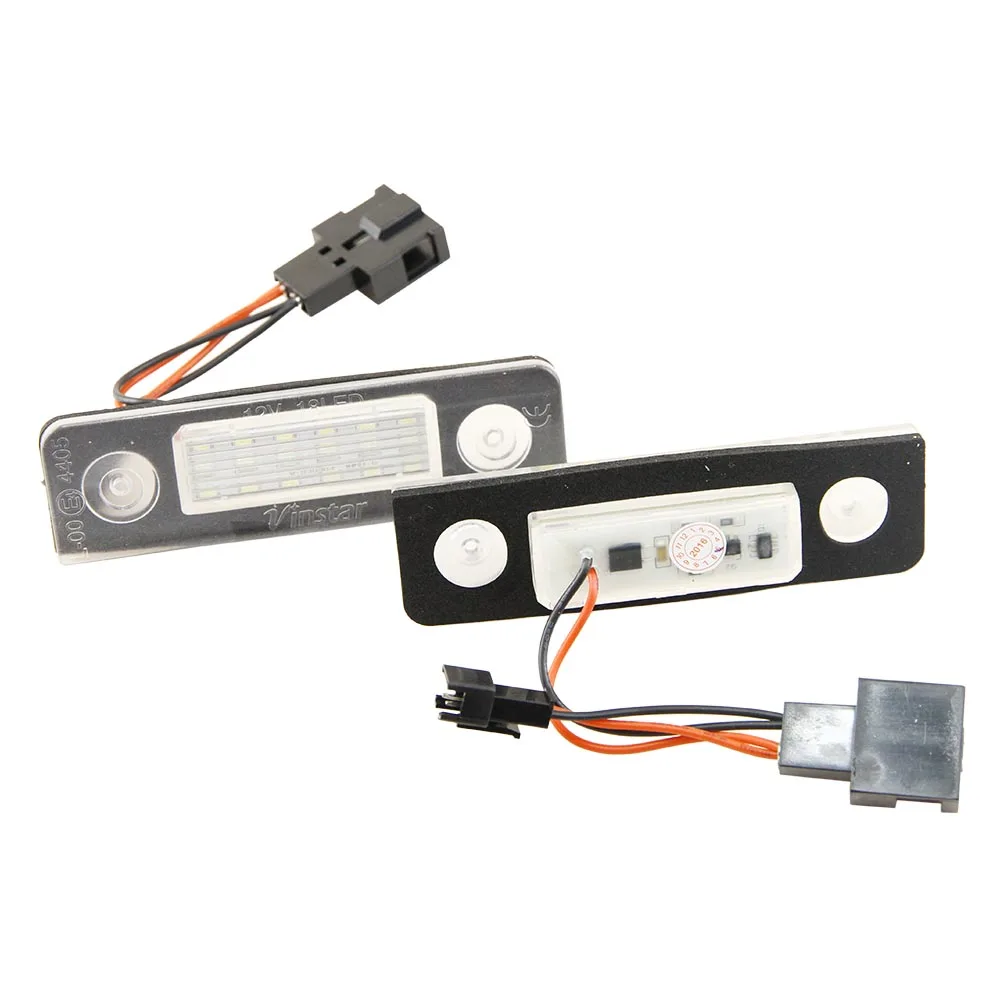 Livre de Erros Placa de Luz para Skoda Lâmpada de Advertência Carro Branco Canbus Licença Octavia Roomster 5j Auto 2x Led 4 Cheap Lâmpada de sinal