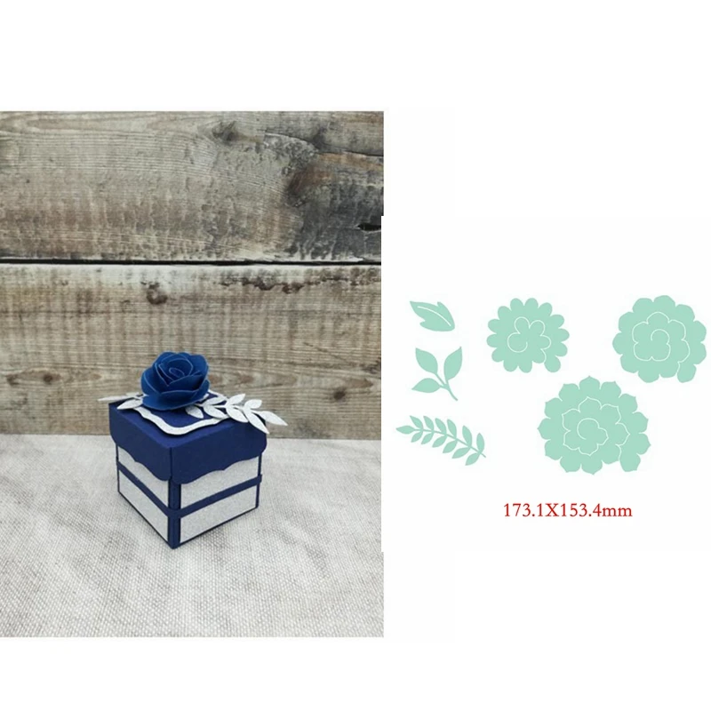 

Flower Leaves Set Metal Cutting Dies For Scrapbooking Paper Card Crafts Album Embossing Decoration Model