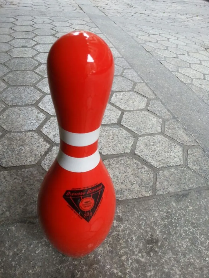 

Hot sale Chinese Red Diamond Wooden Bowling Pin