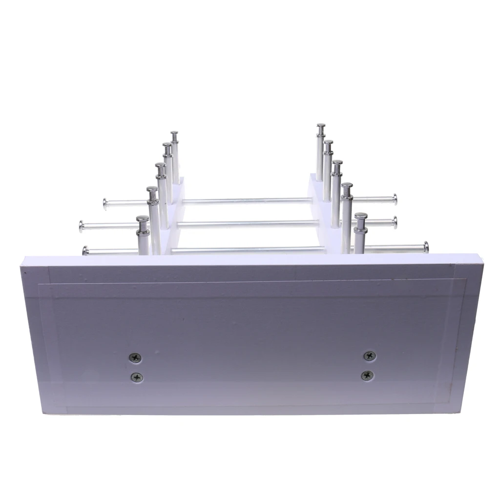 5-Layer Sunglasses Eyeglasses Display Wooden Frame Rack Stand Holder Organizer Earing Jewelry Packaging -White