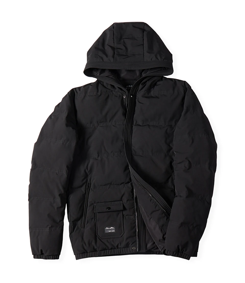 Enjeolon брендовая зимняя хлопковая стеганая куртка с капюшоном, мужские толстые толстовки, парка, пальто, Мужская стеганая зимняя куртка, пальто 3XL MF0709